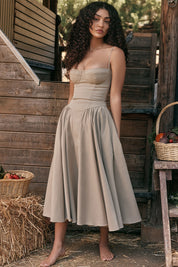 Falda Verano Elegante de Cintura Alta